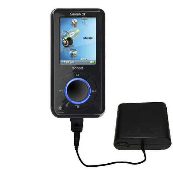 Portable Emergency AA Battery Charger Extender suitable for the Sandisk Sansa E250 - with Gomadic Brand TipExchange Technology