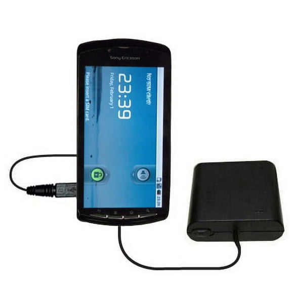Portable Emergency AA Battery Charger Extender suitable for the Sony Ericsson Zeus - with Gomadic Brand TipExchange Technology
