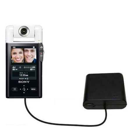 Portable Emergency AA Battery Charger Extender suitable for the Sony bloggie MHS-PM5 Mobile HD Snap - with Gomadic Brand TipExchange Technology