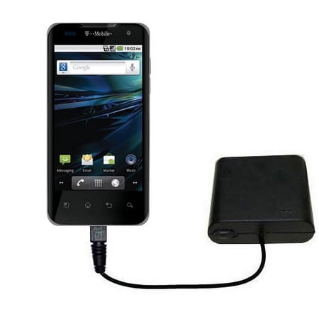 Portable Emergency AA Battery Charger Extender suitable for the T-Mobile G2x - with Gomadic Brand TipExchange Technology