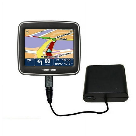 Portable Emergency AA Battery Charger Extender suitable for the TomTom Start Europe - with Gomadic Brand TipExchange Technology