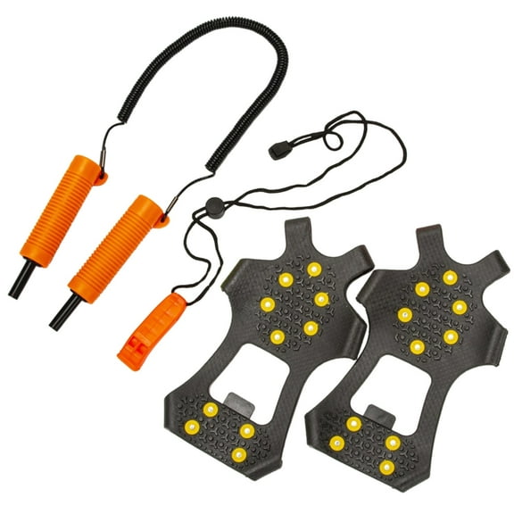 Portable Emergency Gear for Skating Sleds Walking On Ice Retractable Ice Pick with Whistles Flexible Fishing Safety Pick
