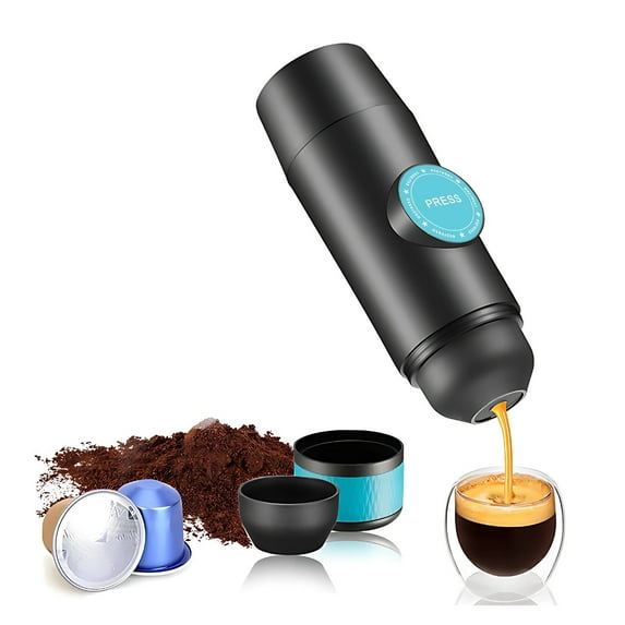 Portable Espresso Coffee Machine, Home Electric Coffee Machine, Wireless Heating Water Espresso Coffee Machine Powder Capsule Charging Portable Outdoor Travel Car ,RV, Hiking, Office