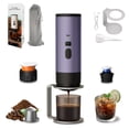 thumbnail image 1 of Portable Espresso Maker, 15 Bar 3-in-1 Cordless Coffee Machine with Self-Heating, LED Display, for Ground Coffee & Capsules, RV, Office, Travel, 1 of 9
