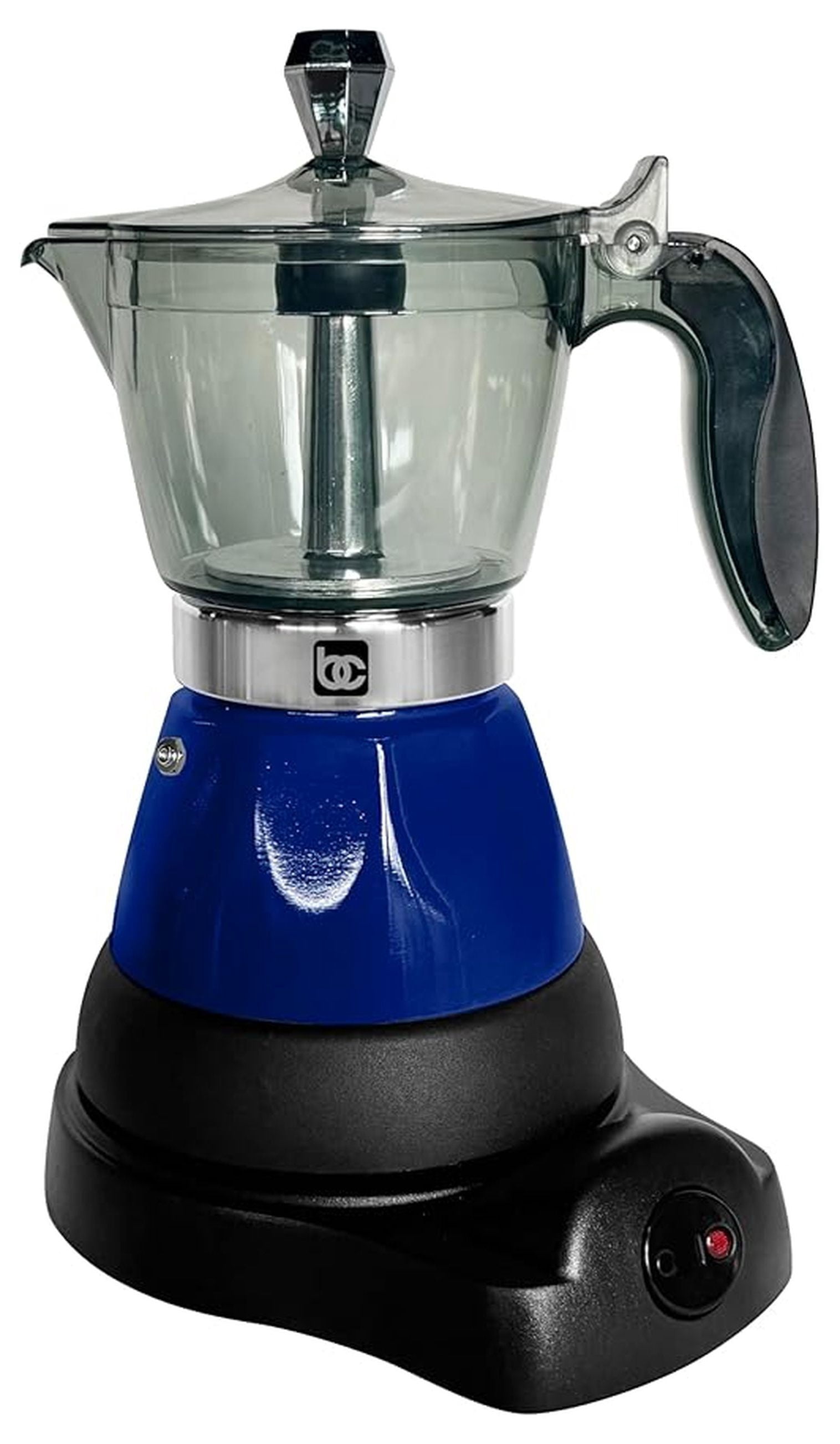 Portable Espresso Maker, Electric Coffee Machine for 1-3 Cups - BLUE - Cafetera for Home, Travel, Camping, RV - Fast Brewing, Automatic Shut-Off