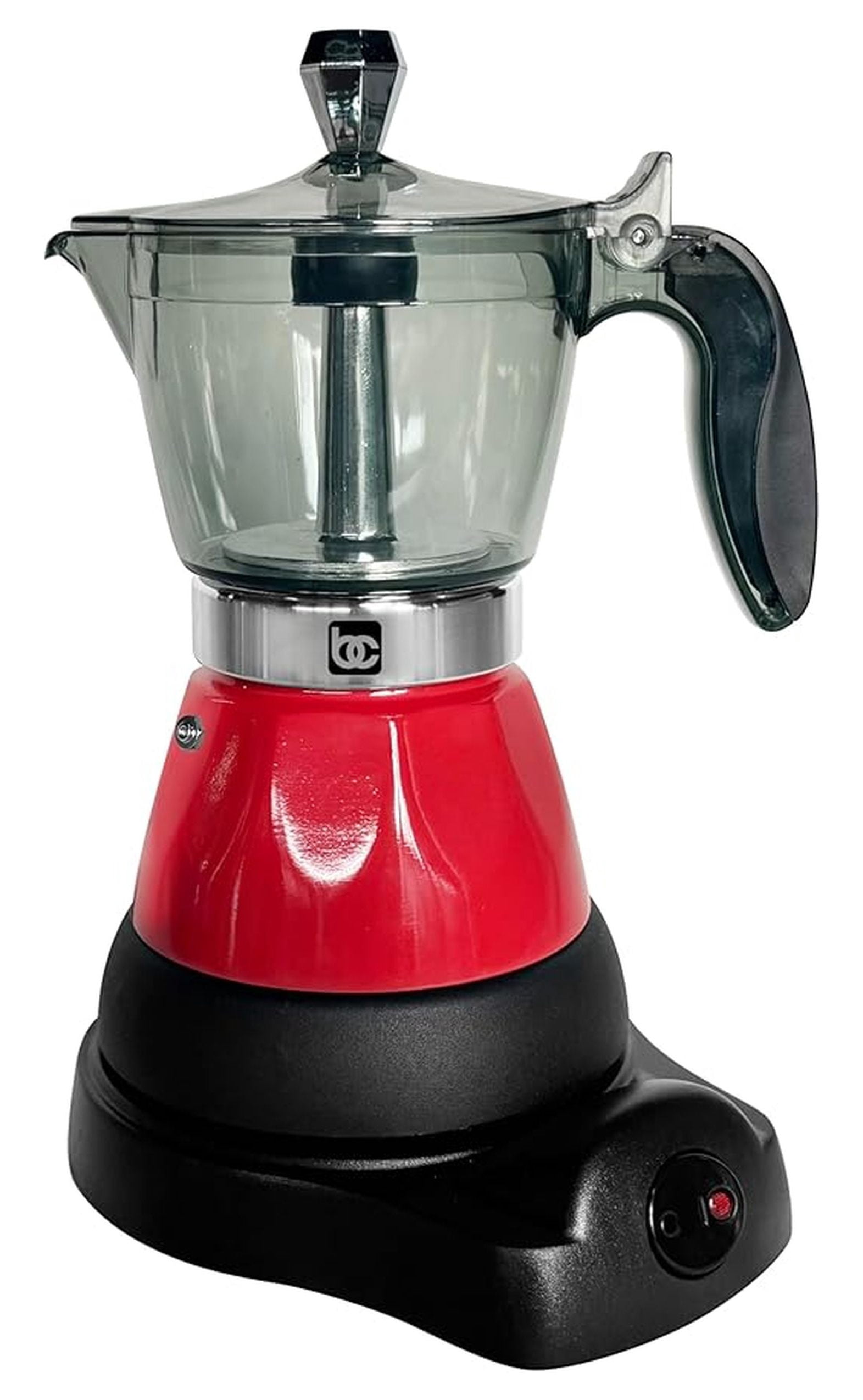 Portable Espresso Maker, Red Cafetera - Electric Coffee Maker for 1-3 Cups/Shots, Fast Brewing, Compact Travel Coffee Machine for Home, Camping, RV