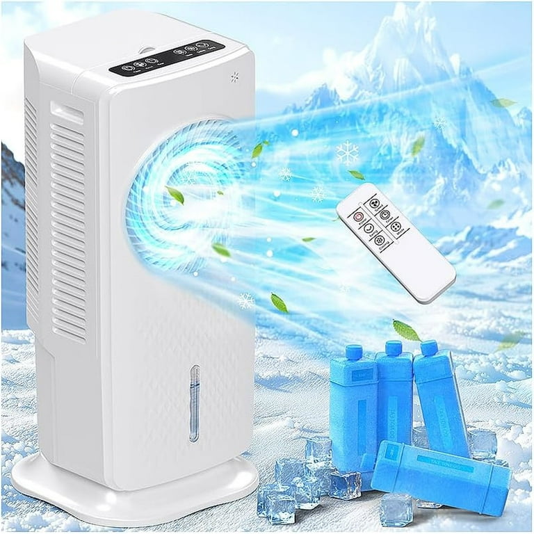 Portable Evaporative Air Cooler, 3-IN-1 Windowless Ventless