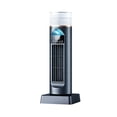 thumbnail image 1 of Portable Evaporative Air Cooler, Black Tower Swamp Cooler Air with Remote, Personal Air Cooler for Bedroom, Small Portable Mist Cooling Fan for Home Office, 1 Pack, 1 of 6