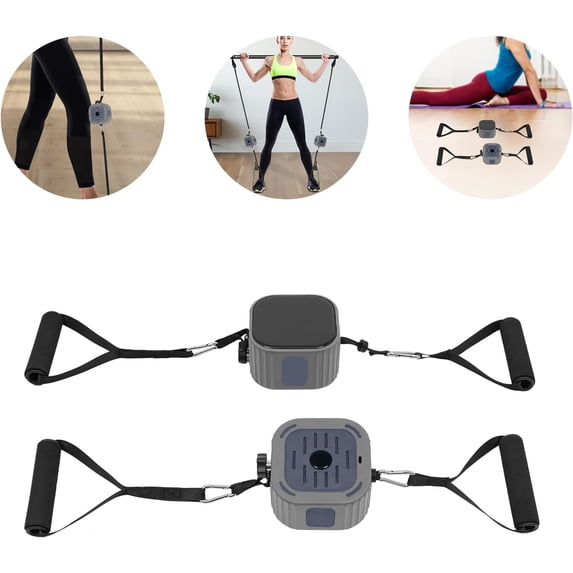 Portable Exercise Bands Set, Adults Home Gym Fitness Equipment Resistance Bands with Handles and Adjustable Resistance Pump Strength Training Workout Bands for Full Body Blue