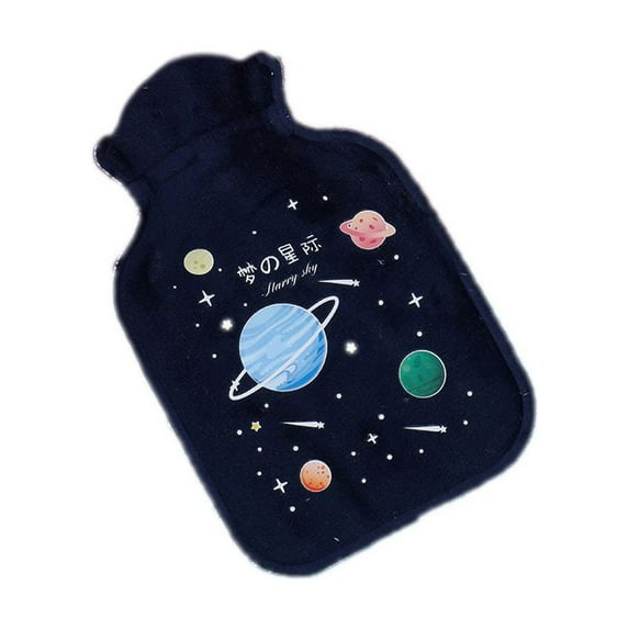 Portable Explosion-proof Cartoon Hot Water Bottles Warming Products Plush Water Injection NAVY INTERSTELLAR