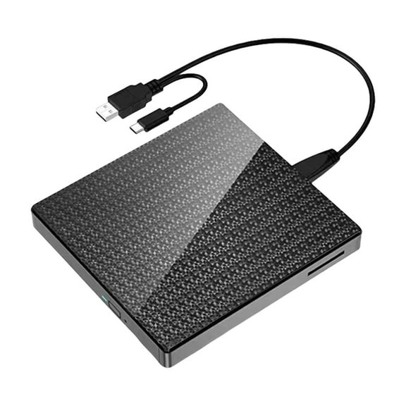 Portable External DVDs Drive Featuring SDTF Card Slot And Double USB3.0 Connectivitys