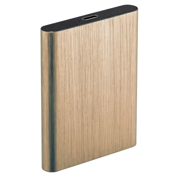 Portable External Hard Drive, USB 3.0 High Speed Data Storage for PC Laptop, Compact Backup Drive for Files Videos Games Gold