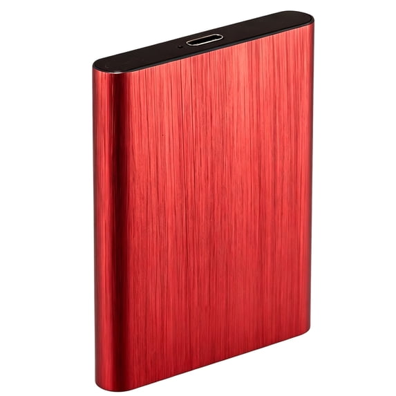 Portable External Hard Drive, USB 3.0 High Speed Data Storage for PC Laptop, Compact Backup Drive for Files Videos Games Red