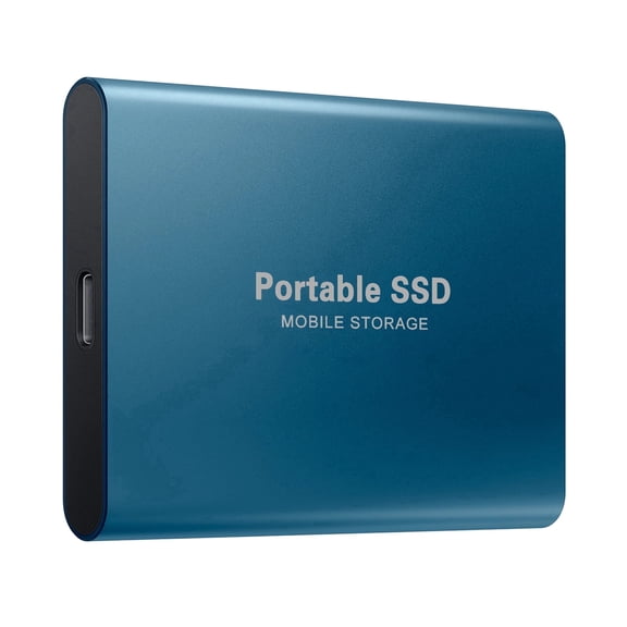 Portable External Hard Drive, USB 3.1 High Speed Storage for PC Mac Laptop Desktop, Backup Photos Videos Music - Blue