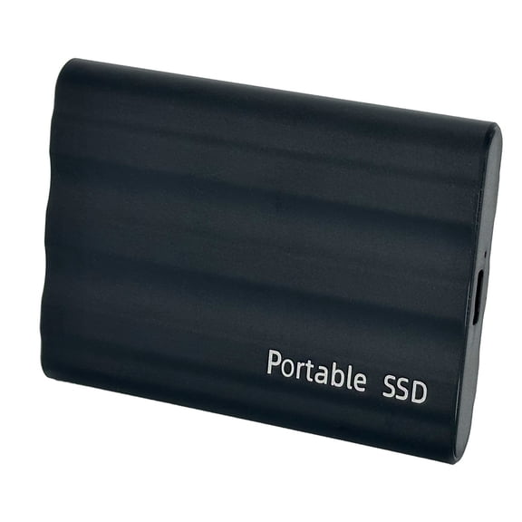 Portable External SSD, High Speed Solid State Drive for PC Laptop Gaming, Compact Backup Storage for Photos Videos Files (Black)