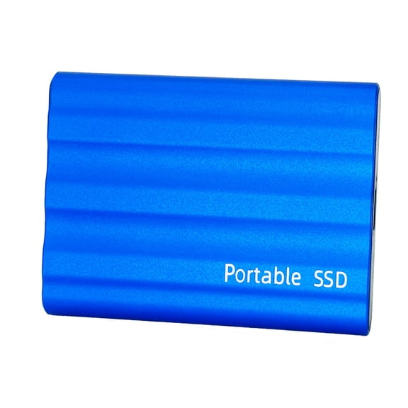 Portable External SSD, High Speed Solid State Drive for PC Laptop Gaming, Compact Backup Storage for Photos Videos Files (Blue)