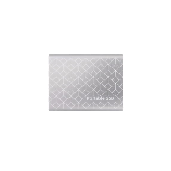Portable External SSD, High Speed Solid State Drive for PC Laptop Gaming, Compact Backup Storage for Photos Videos Files - Sliver