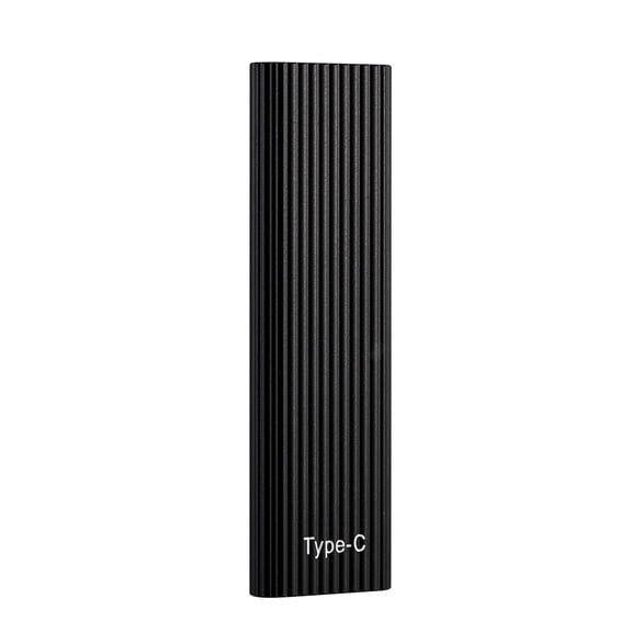 Portable External Solid State Drive 256GB, USB 3.1 Type-C SSD Storage Device for Laptop Desktop PC Mac, High Speed Data Transfer - Black