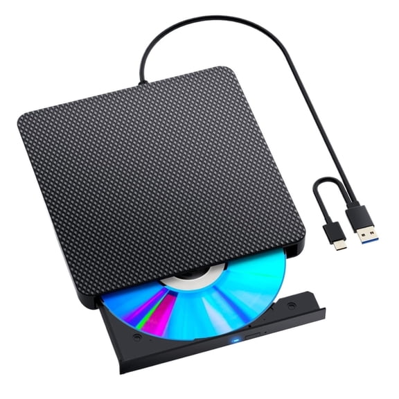 Portable External USB Blu-Ray Burner Writer Combo DVD Reader Writer Optical Drive for Laptop PC ,Quiet & Stable