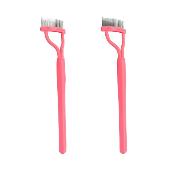 Portable Eyelash Comb Half Arc Steel Needle Eyelash Comb Eyebrow Brush Eyelash Grafting Tool