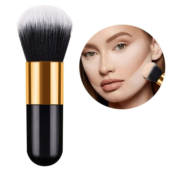 Portable F Oundation Makeup Brush Small Powder Blusher Brush Independent Packaging Multi Functional Makeup Brush(1pc Foundation Brushes 4.72*1.18in)Clearance from Biweutydys