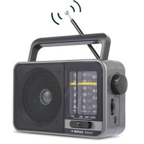 Portable AM / FM Radio,Small Operated Analog Radio,Portable Shortwave Radio,Battery Powered or DC USB,Suitable for Home & Outdoor Use,Small Gifts for Seniors Elderly