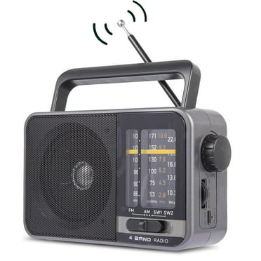 Portable AM / FM Radio,Small Operated Analog Radio,Portable Shortwave Radio,Battery Powered or DC USB,Suitable for Home & Outdoor Use,Small Gifts for Seniors Elderly