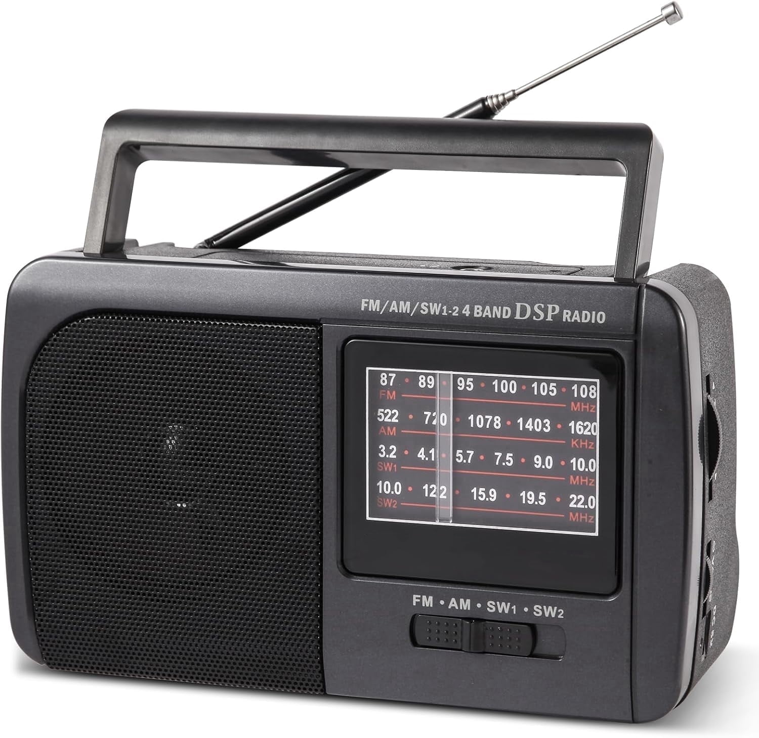 Portable AM FM SW Radio, Retro Transistor Radio, Personal Radio Shortwave Design with 3W Speaker, 3.5mm Headphone Jack,Battery Operated for Home,Outdoor,Emergency Survival,Perfect Gift for Senior,kid