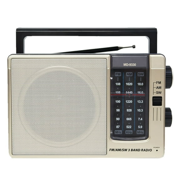 Portable AM FM SW Radio, Transistor Radio with Plug in Wall or AA Battery Operated, Emergency Radio for Home/Outdoor,Large Speaker Excellent Sound,Large Tuning Knobs for Easy to Use,Gifts for Seniors