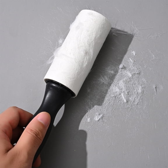 Portable Fabric Lint Remover, Reusable Adhesive Roller with 40 Sheets for Pet Hair Removal on Clothes Furniture Car Seats, Compact Travel-Size Design Multi-Surface Cleaner