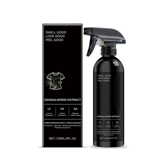 Portable Fabric Refresher Spray with Scent Static and Odor for All Fabric Types 120ml Travel Size