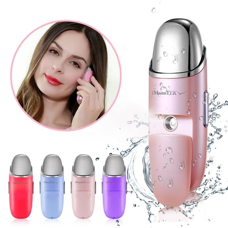 Portable Facial Steamer, iMountek Nano Ionic Face Steamer Massager, Pink