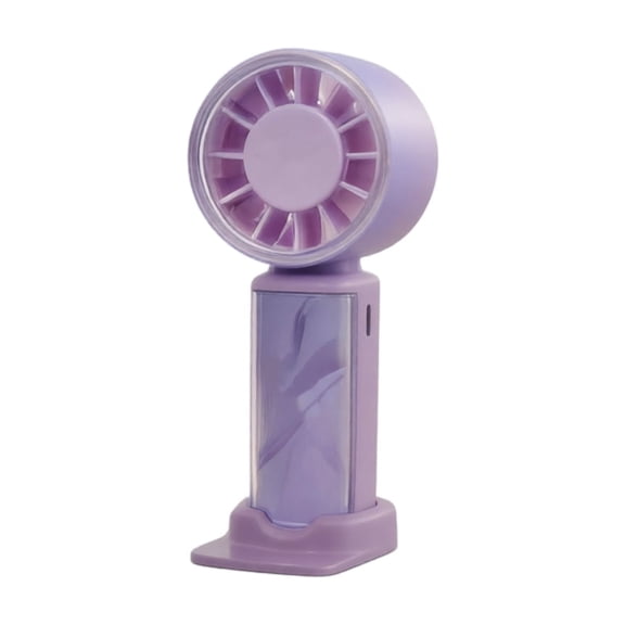 Portable Fan 3 Pack, Cute Handheld Battery Operated Lightweight Small Personal Fan with 3 Speeds and USB Rechargeable Eyelash Fans for Stylish Women Men Office Outdoor Travel Camping(Purple)