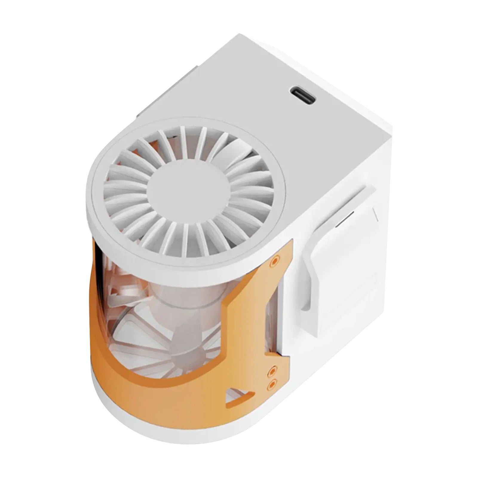 Portable Fan, 4 Speeds Strong Airflow with Flashlight, Personal Fan