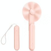 ATUPEN Portable Mini Fan, Rechargeable Handheld Fan for Travel Office Gift for Women (Pink)