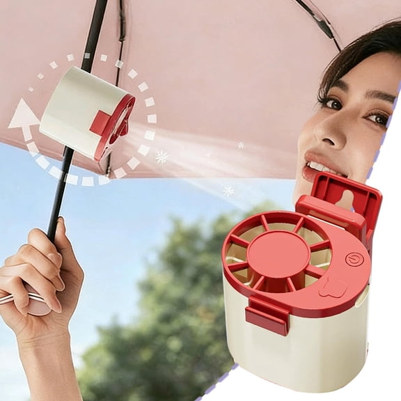Portable Fan Clip on,Powerful and Quiet Performance Personal Fan with Large-Capacity Battery,Compact and Light Designs Easy to Carry,Suitable for Workshop,Wild Fishing,Outdoor Sports(Red)