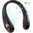thumbnail image 1 of Portable Fan, Clooing Bladeless Neck Fans That Blow Cold Air 3 Speeds 5200mAh Gifts for Women Men, Black, 1 of 6