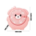 thumbnail image 1 of Portable Fan Cute Dog Mini Fan USB Charging Handheld Desktop Fan Three Adjustable Angles Compact Portable Fan for Travel Outdoor Daily Use, 1 of 5