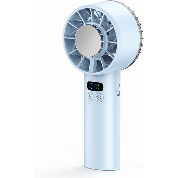 Portable Fan Handheld Travel Essentials - Cooling Face Fans Desk Small Fan, 12 Hours Personal Rechargeable Camping Beach Vacation Concerts Summer for Women Kids Girl Gifts