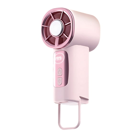 Portable Fan Palm High-Speed Mini Fan 199-Speed Digital Display Clip USB Rechargeable Portable Fan for Travel Outdoor