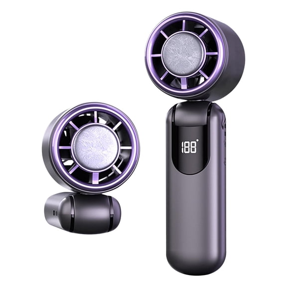 Portable Fan,Portable Handheld Fan,Super High-Speed Thermoelectric Cool Off Turbo Handheld Mini Fan With 100-Speed Adjustable For Travel Summer Concerts Outdoor Use,Gifts for Women
