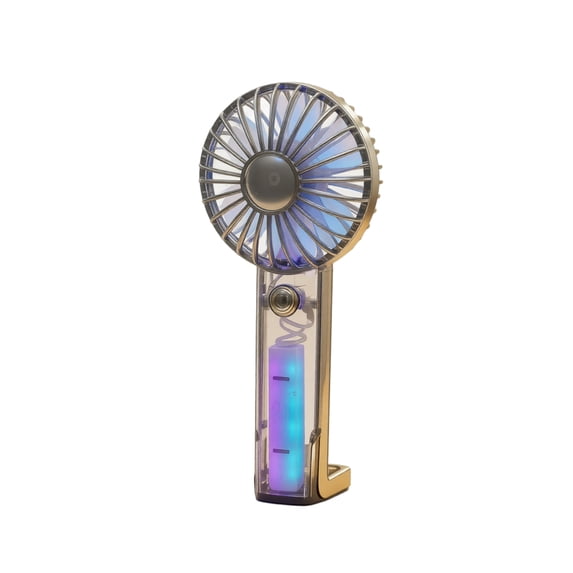 Portable Fan - Rechargeable Handheld Fan, 3 Speeds Personal Small Hand Gifts for Travel Essentials, Lash, Makeup Women USB, Cute Design(Black)