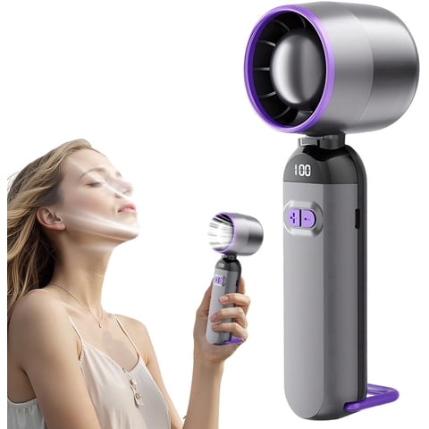 Portable Fan, Rechargeable Handheld Fans with Speed Adjustable, Summer Mini Portable Hand Fans Women Men Personal Fan for Travel, Vacation, Camping Etc