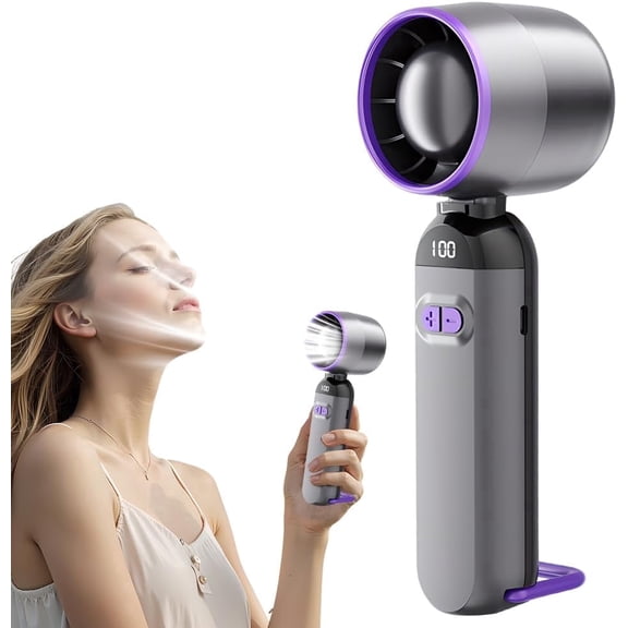 Portable Fan, Rechargeable Handheld Fans with Speed Adjustable, Summer Mini Portable Hand Fans Women Men Personal Fan for Travel, Vacation, Camping Etc