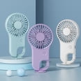 thumbnail image 1 of Portable Fan Rechargeable, Mini FanwithClip, Purple, 3X1.5 In, Usb Charging, Personal Cooling, Hot Weather Travel, 1 Pc 1 Cable Pack, 1 of 9