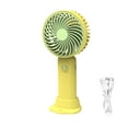 thumbnail image 1 of Portable Fan Rechargeable USB Handheld Mini Fan for Dormitory Office Use 17.5 cm 300 mAh Battery 3 Speeds Silent Operation, 1 of 6