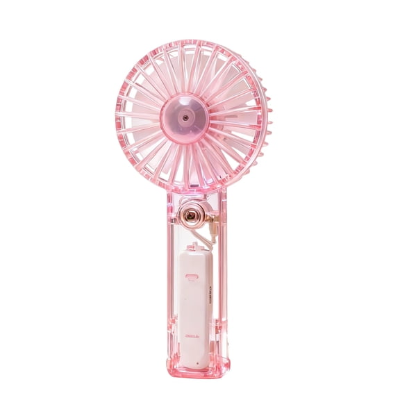 Portable Fan Rechargeable USB Mini Handheld Fan with 3 Fast Motion Art Style Concept Settings, 15 cm x 6.5 cm, 300–500 mAh Battery, Black/Blue/Rose/Purple