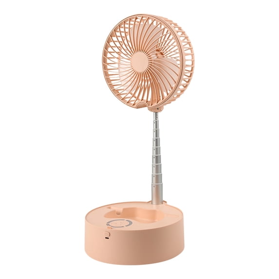 Portable Fan Rechargeable With 3 Speeds, Adjustable Height 11.8 in to 33.5 in, Foldable Stand & Table Fan, Built-in 7200 mAh Battery, LED Light