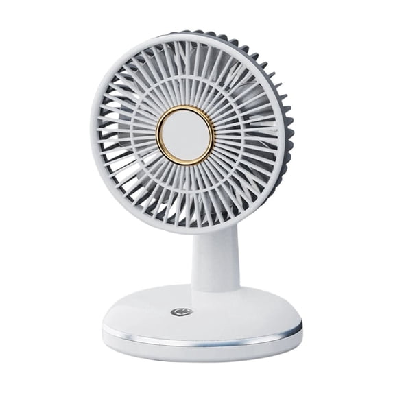 Portable Fan Rechargeable with Round Base, Desk Cooling Fan for Outdoor Travel Gift