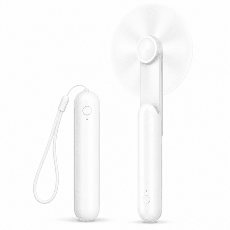 ATUPEN Portable Mini Fan, Rechargeable Handheld Fan for Travel Office Gift for Women (White)